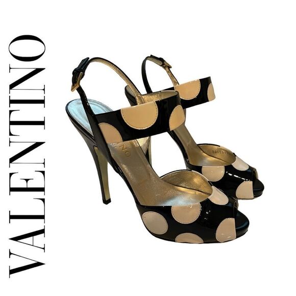 Valentino Garavani Polka Dot Heels Size 38 - Picture 1 of 10